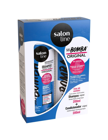 Kit Shampoo e Condicionador SOS Bomba Original 200ml - Salon Line Salon Line Kit Completo