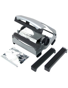 Portarrollos de aluminio de 13 cm con 3 moldes